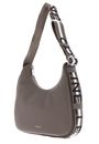 COCCINELLE Raquel Handbag Double Grainy Leather S Warm Taupe / Rosette