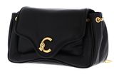 COCCINELLE C-Me Fluffy Crossbody Bag Noir / Noir COCCINELLE C-Me Fluffy Crossbody Bag Noir / Noir