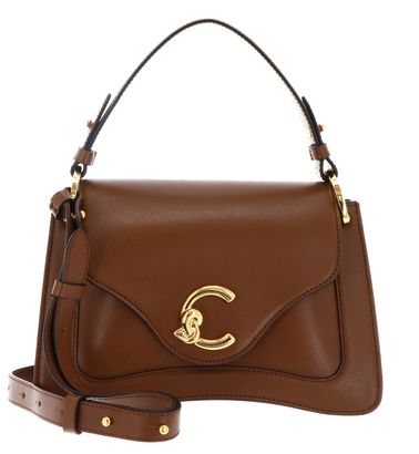 COCCINELLE C-Me Calf Cock Handbag S Cognac