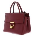 COCCINELLE Arlettis Signature Handbag Grained Leather Ribes COCCINELLE Arlettis Signature Handbag Grained Leather Ribes