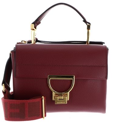 COCCINELLE Arlettis Signature Handbag Grained Leather Ribes