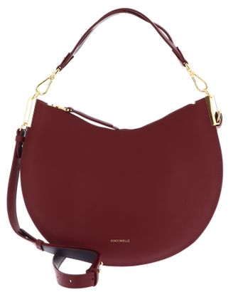COCCINELLE Sunup Handbag Double Grainy Leather Ribes / Prune COCCINELLE Sunup Handbag Double Grainy Leather Ribes / Prune