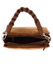 COCCINELLE Boheme Handbag Suede Grainy Leather Cognac / Cognac COCCINELLE Boheme Handbag Suede Grainy Leather Cognac / Cognac