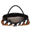 COCCINELLE Elisbet N.Geo.Pat Handbag Multi Cognac / Noir COCCINELLE Elisbet N.Geo.Pat Handbag Multi Cognac / Noir