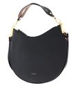 COCCINELLE Sunup Handbag Double Grainy Leather Noir / Cognac COCCINELLE Sunup Handbag Double Grainy Leather Noir / Cognac