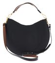 COCCINELLE Sunup Handbag Double Grainy Leather Noir / Cognac COCCINELLE Sunup Handbag Double Grainy Leather Noir / Cognac