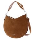 COCCINELLE Sunup Handbag Suede Leather Cognac COCCINELLE Sunup Handbag Suede Leather Cognac