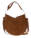 COCCINELLE Sunup Handbag Suede Leather Cognac COCCINELLE Sunup Handbag Suede Leather Cognac