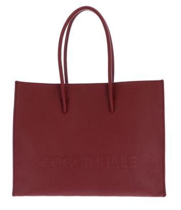 COCCINELLE Myrtha Maxi Log Handbag Grained Leather Ribes