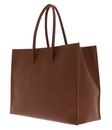 COCCINELLE Maxi Log Handbag Grained Leather Cognac COCCINELLE Maxi Log Handbag Grained Leather Cognac