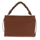 COCCINELLE Boheme Grana Double Hand Bag Cognac / Noir