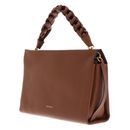 COCCINELLE Boheme Grana Double Hand Bag Cognac / Noir