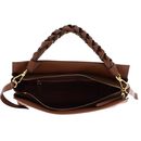 COCCINELLE Boheme Grana Double Hand Bag Cognac / Noir