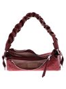 COCCINELLE Suede Bimaterial Shoulderbag Ribes / Ribes COCCINELLE Suede Bimaterial Shoulderbag Ribes / Ribes