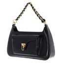COCCINELLE Beat Generatio Shiny Wrinkled Shoulder Bag Noir / Noir COCCINELLE Beat Generatio Shiny Wrinkled Shoulder Bag Noir / Noir