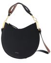 COCCINELLE Sunup Handbag Double Grainy Leather Noir / Cognac COCCINELLE Sunup Handbag Double Grainy Leather Noir / Cognac