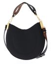 COCCINELLE Sunup Handbag Double Grainy Leather Noir / Cognac COCCINELLE Sunup Handbag Double Grainy Leather Noir / Cognac