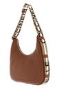 COCCINELLE Raquel Handbag Double Grainy Leather M Cognac / Noir