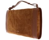 COCCINELLE Elinor Suede Bimaterial Handbag Cognac / Cognac