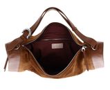 COCCINELLE Elinor Suede Bimaterial Handbag Cognac / Cognac