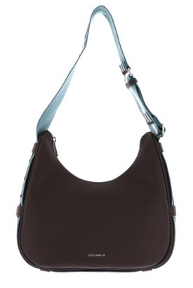 COCCINELLE Raquel Handbag Double Grainy Leather S Brunette / Arctic Blue