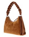 COCCINELLE Suede Bimaterial Shoulderbag Cognac / Cognac