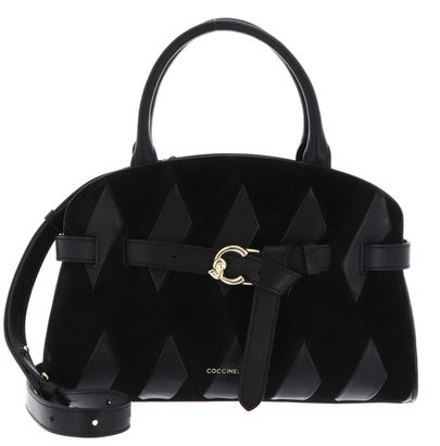 COCCINELLE Sabine Handbag N.Geo.Pat Noir / Noir