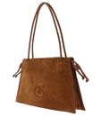 COCCINELLE Dulse Suede Shoulderbag Cognac / Cognac COCCINELLE Dulse Suede Shoulderbag Cognac / Cognac