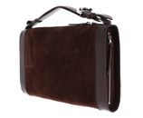 COCCINELLE Elinor Suede Bimaterial Handbag Brunette / Brunet COCCINELLE Elinor Suede Bimaterial Handbag Brunette / Brunet