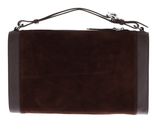 COCCINELLE Elinor Suede Bimaterial Handbag Brunette / Brunet COCCINELLE Elinor Suede Bimaterial Handbag Brunette / Brunet