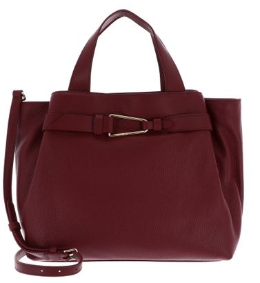 COCCINELLE Malory Handbag Grained Leather Ribes