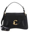 COCCINELLE C-Me Bimaterial Handbag Noir / Noir COCCINELLE C-Me Bimaterial Handbag Noir / Noir