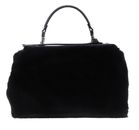 COCCINELLE Arlettis Synthetic Fur Handbag Noir / Noir COCCINELLE Arlettis Synthetic Fur Handbag Noir / Noir