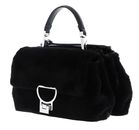 COCCINELLE Arlettis Synthetic Fur Handbag Noir / Noir COCCINELLE Arlettis Synthetic Fur Handbag Noir / Noir