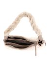COCCINELLE Boheme Synthetic Fur Shoulder Bag Natural / Rosette COCCINELLE Boheme Synthetic Fur Shoulder Bag Natural / Rosette