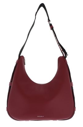 COCCINELLE Raquel Handbag Double Grainy Leather M Ribes / Prune