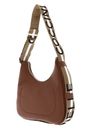 COCCINELLE Raquel Handbag Double Grainy Leather S Cognac / Noir