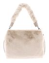 COCCINELLE Boheme Synthetic Fur Handbag Natural / Rosette COCCINELLE Boheme Synthetic Fur Handbag Natural / Rosette