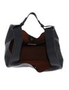 COCCINELLE Beat Shopping Double Grainy Leather Handbag M Noir / Cognac