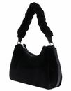 COCCINELLE Boheme Synthetic Fur Shoulder Bag Noir / Noir COCCINELLE Boheme Synthetic Fur Shoulder Bag Noir / Noir