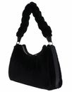 COCCINELLE Boheme Synthetic Fur Shoulder Bag Noir / Noir COCCINELLE Boheme Synthetic Fur Shoulder Bag Noir / Noir