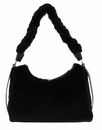 COCCINELLE Boheme Synthetic Fur Shoulder Bag Noir / Noir COCCINELLE Boheme Synthetic Fur Shoulder Bag Noir / Noir