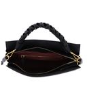 COCCINELLE Boheme Grana Double Hand Bag Noir / Cognac