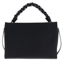 COCCINELLE Boheme Grana Double Hand Bag Noir / Cognac