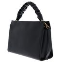 COCCINELLE Boheme Grana Double Hand Bag Noir / Cognac