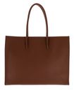COCCINELLE Myrtha Maxi Log Handbag Grained Leather Cognac