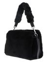COCCINELLE Boheme Synthetic Fur Handbag Noir / Noir COCCINELLE Boheme Synthetic Fur Handbag Noir / Noir