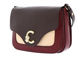 COCCINELLE C-Me Tricolor Handbag Grainy Leather Ribe / Brun / Betul COCCINELLE C-Me Tricolor Handbag Grainy Leather Ribe / Brun / Betul