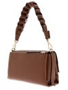 COCCINELLE Boheme Grana Double Shoulder Bag Cognac / Noir