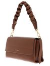 COCCINELLE Boheme Grana Double Shoulder Bag Cognac / Noir